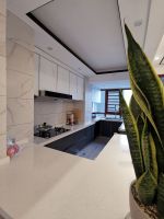 102平米新中式三居室厨房装修实景图片