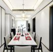 170平米新古典风格大户型餐厅装修图