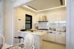 170平米大户型白色厨房橱柜装修图片欣赏 