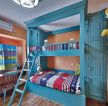 成都田园风格儿童房高低床设计图片