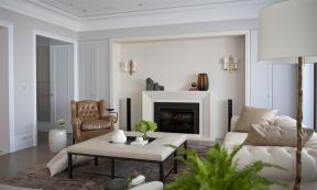 现代欧式风格90平米三室客厅壁灯家装图片