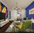 112平三居室客厅颜色搭配设计效果图