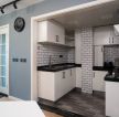 38平米小户型样板房厨房背景墙砖设计效果图
