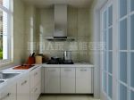 90平米两居室现代厨房橱柜装修效果图