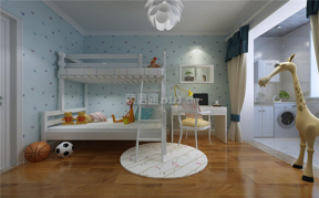 江南花山郡157㎡四居室现代新中式儿童房装修效果图
