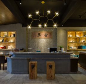 遂宁320平米茶馆装修设计