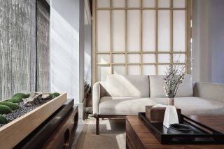 新中式风格220平米茶楼包间沙发设计效果图片