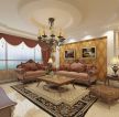 美式风格家庭客厅地毯装饰效果图片
