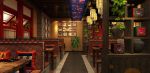 中式风格餐饮餐厅背景墙装修效果图