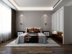 中式风格大户型卧室衣柜造型设计图