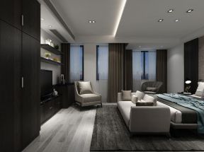 2020别墅卧室室内设计图 现代简约风格别墅装修案例