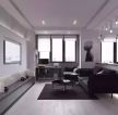 现代风格45平米单身公寓客厅沙发设计图片