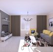 现代简约风格90平三居室客厅沙发装饰效果图