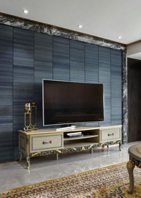 家装电视背景墙造型 2020法式电视柜装修效果图 法式电视柜