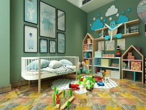 190平米四居室可爱儿童卧室布置效果图