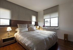 简约港式风格107平米三居卧室床头壁灯设计图片