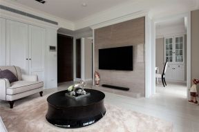 美式风格家装客厅电视墙设计造型图片