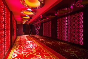 5000平米现代风格ktv走廊地毯铺设图片