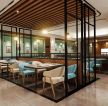 米诺士茶餐厅500平混搭风格餐厅大厅区域效果图