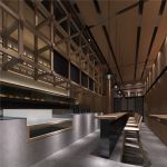 凤栖梧餐厅800平现代风格餐厅木质吊顶图片