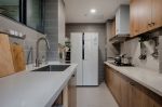 120平米简约北欧风格三居室厨房橱柜台面设计图片
