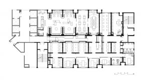 230平米办公室平面布局图