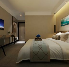 现代简约风格酒店客房电视墙设计图-每日推荐