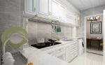 美式风格两居室家庭厨房白色橱柜图片