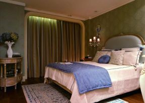 法式浪漫轻奢风格卧室床头壁灯装修赏析