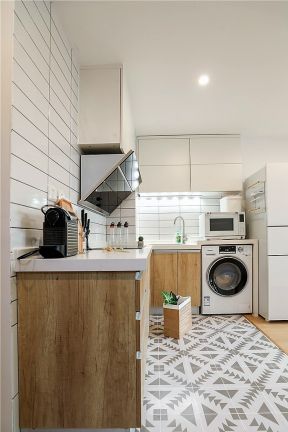 北欧风格58平米小二居厨房设计图片