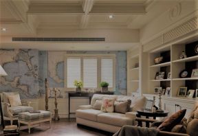 美式风格367平米别墅室内房间沙发设计图片