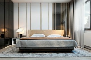 260平米大平层卧室床头简单装修设计图