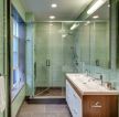 绿色家居卫生间干湿分离装饰设计图片