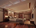 卓越维港400平现代中式卧室装修设计