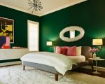 家庭主卧室绿色家居墙面装饰设计图片欣赏