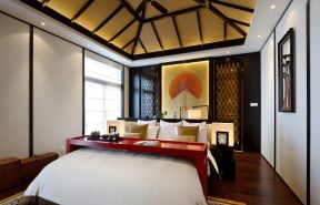 中式古典风格新房卧室吊顶装修图片