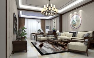 中式新房客厅地毯装修图片赏析