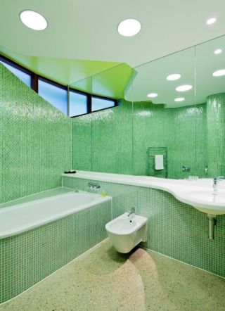现代风格绿色家居卫生间装饰设计图片