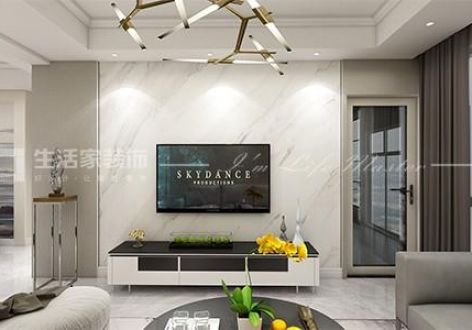 亚东城110平米三居室现代风格装修效果图