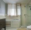 住宅跃层房屋卫生间按摩浴缸装修设计效果图