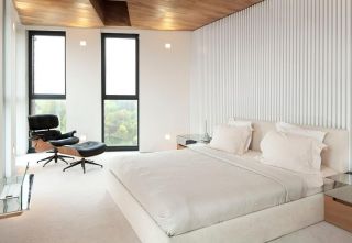 住宅跃层卧室白色装修设计效果图2023