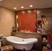 工业复古风格家居浴室墙面瓷砖装饰图片