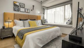  家庭卧室设计效果图 家庭卧室装修设计  卧室小飘窗设计
