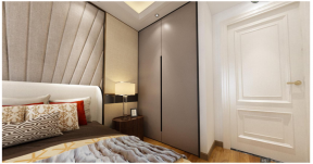 后现代风格82平米二居卧室衣柜设计效果图