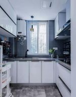 现代风格单身公寓样板房厨房简单装修