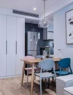 单身公寓样板房餐桌餐椅装修设计图2023