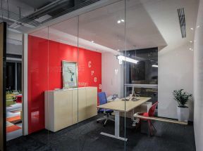 现代风格400平米公司办公室独立办公区装修图片