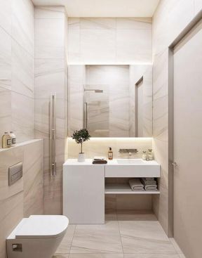卫生间简单装修图 卫生间镜子图片  卫生间简单装饰  