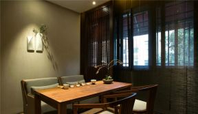 新中式风格220平米茶楼室内茶桌设计图片