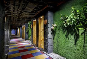 简约风格1500平米主题酒店走廊设计图片